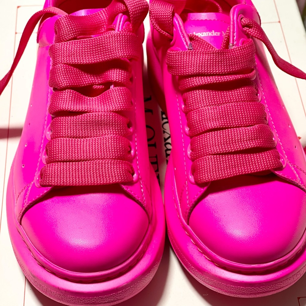 Alexander McQueen Hot Pink Sneakers